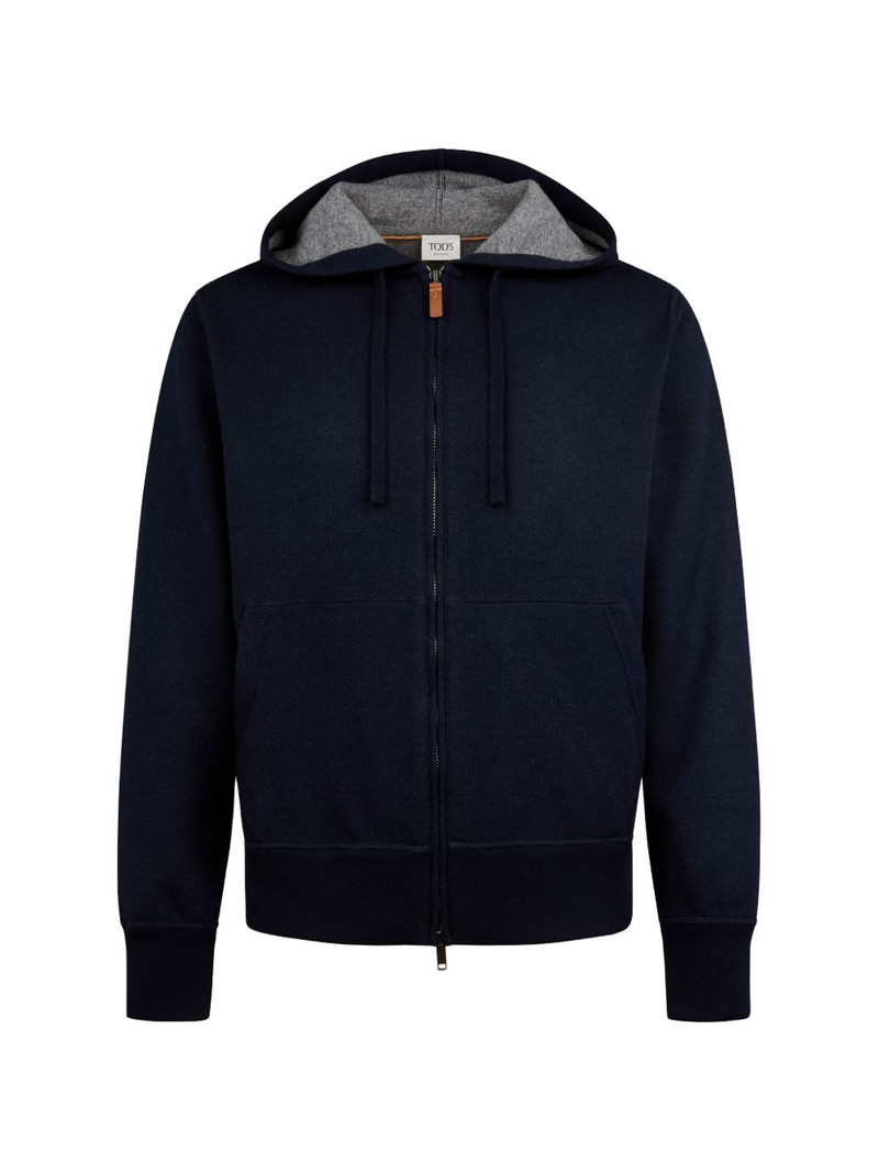 zip-fastening hoodie 1