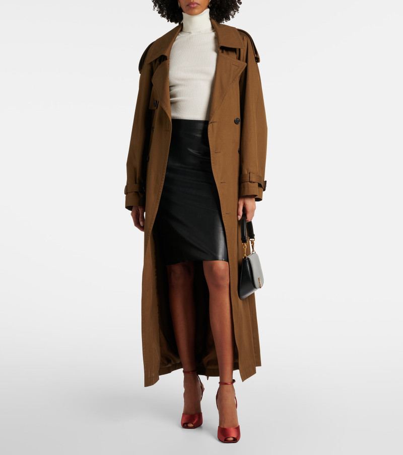 Wolford Jenna faux leather midi skirt outlook