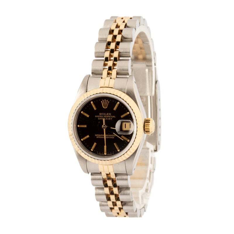 Ladies Rolex Datejust 69173 Black Dial - 2