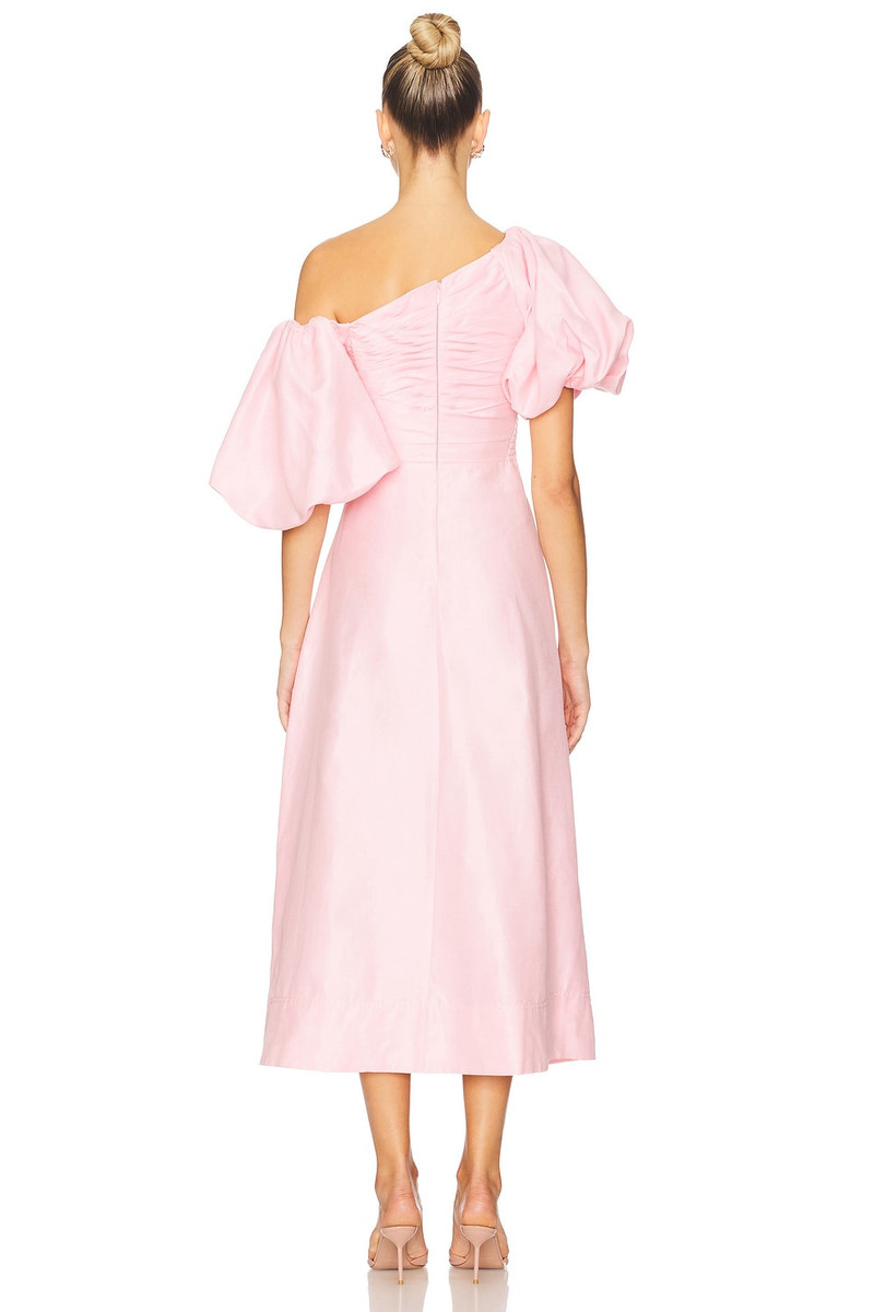 Aje. Cadence Ruched Midi Dress outlook