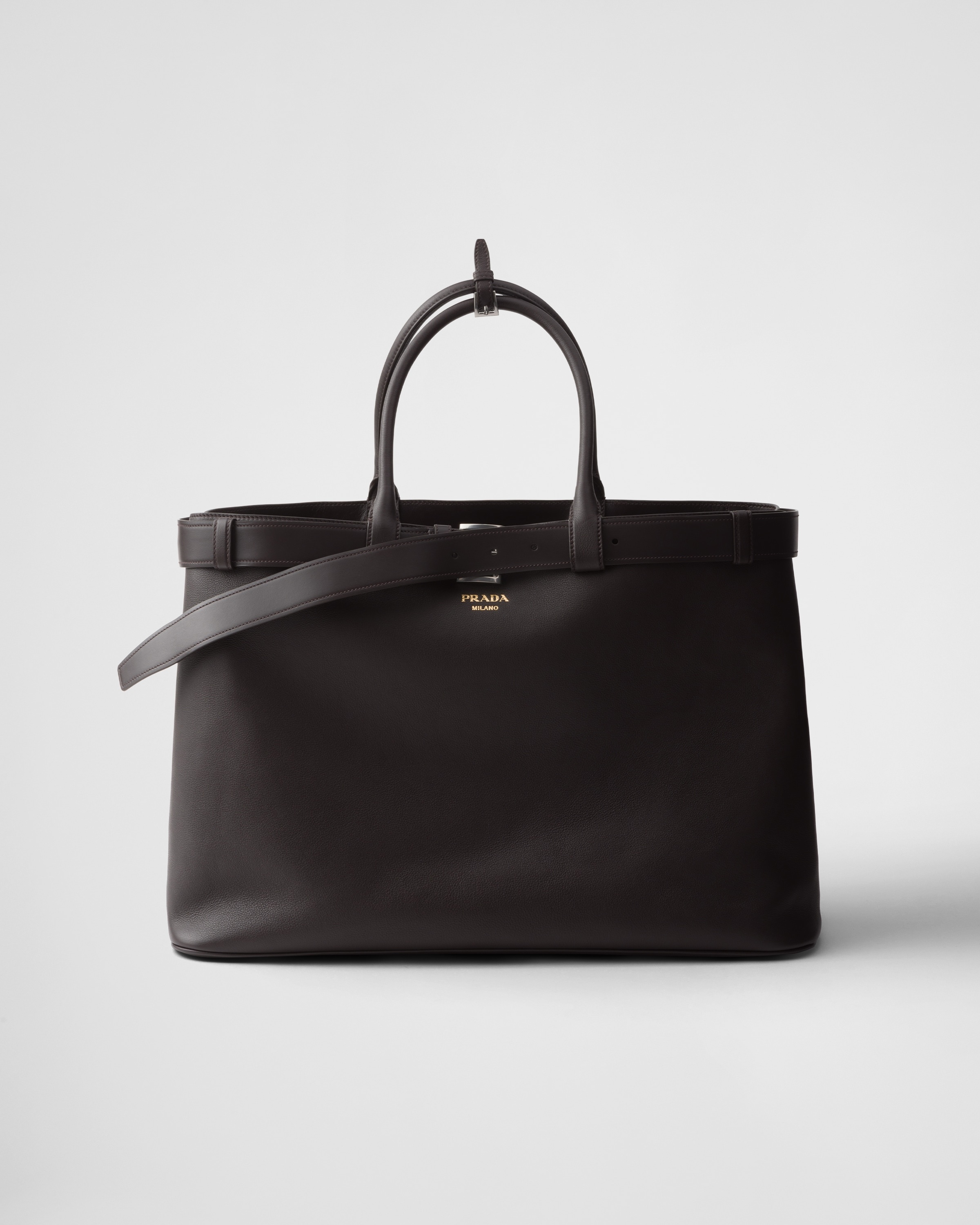 Prada Buckle leather bag with belt - 1