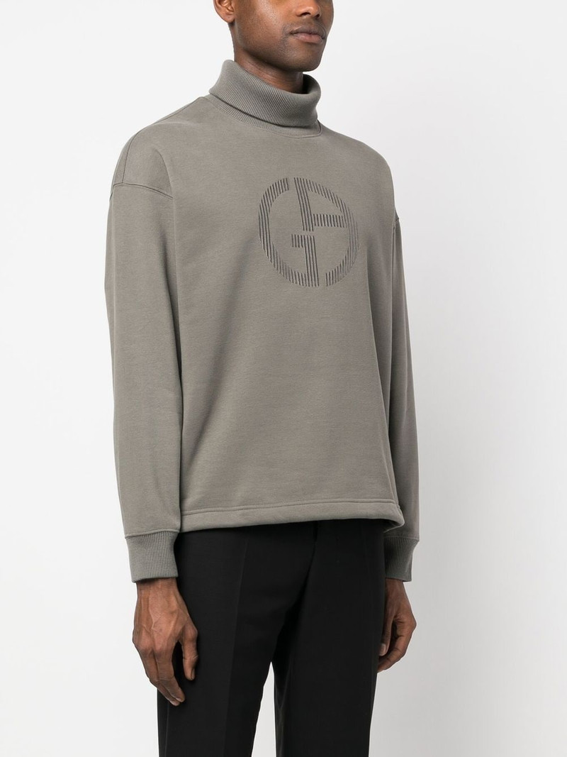 virgin wool roll neck jumper 3