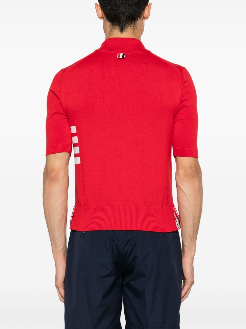 4-Bar knitted polo shirt - 4