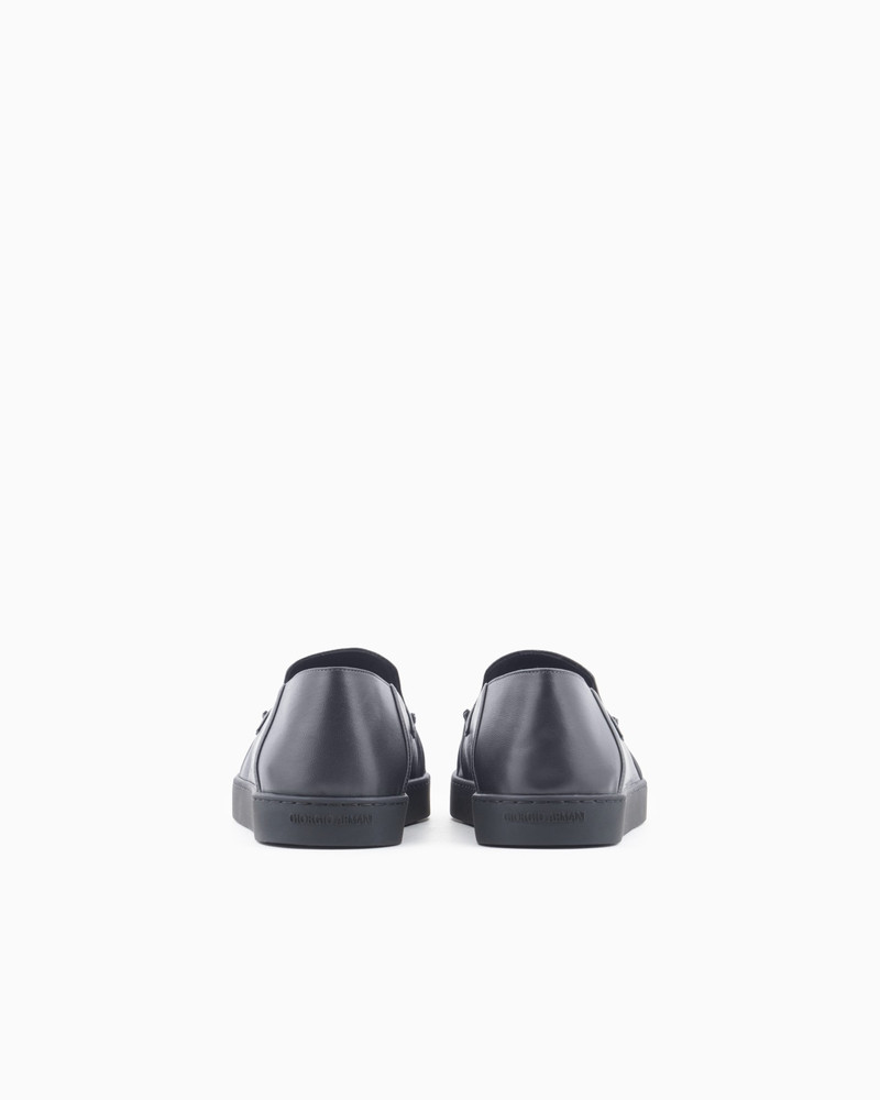 GIORGIO ARMANI NAPPA-LEATHER SLIP-ONS outlook