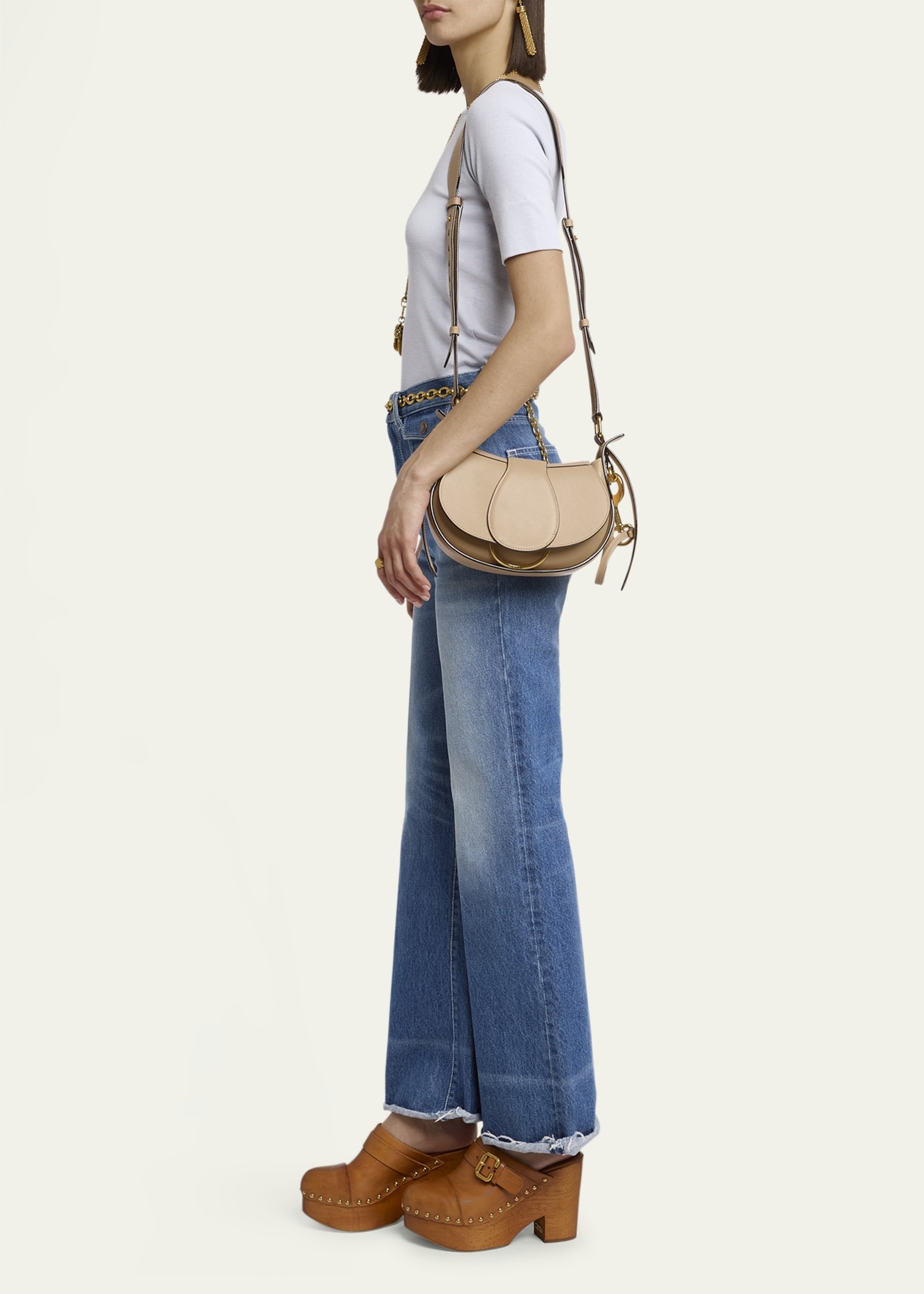 Ride Small Flap Crossbody Bag in Calfskin - 6
