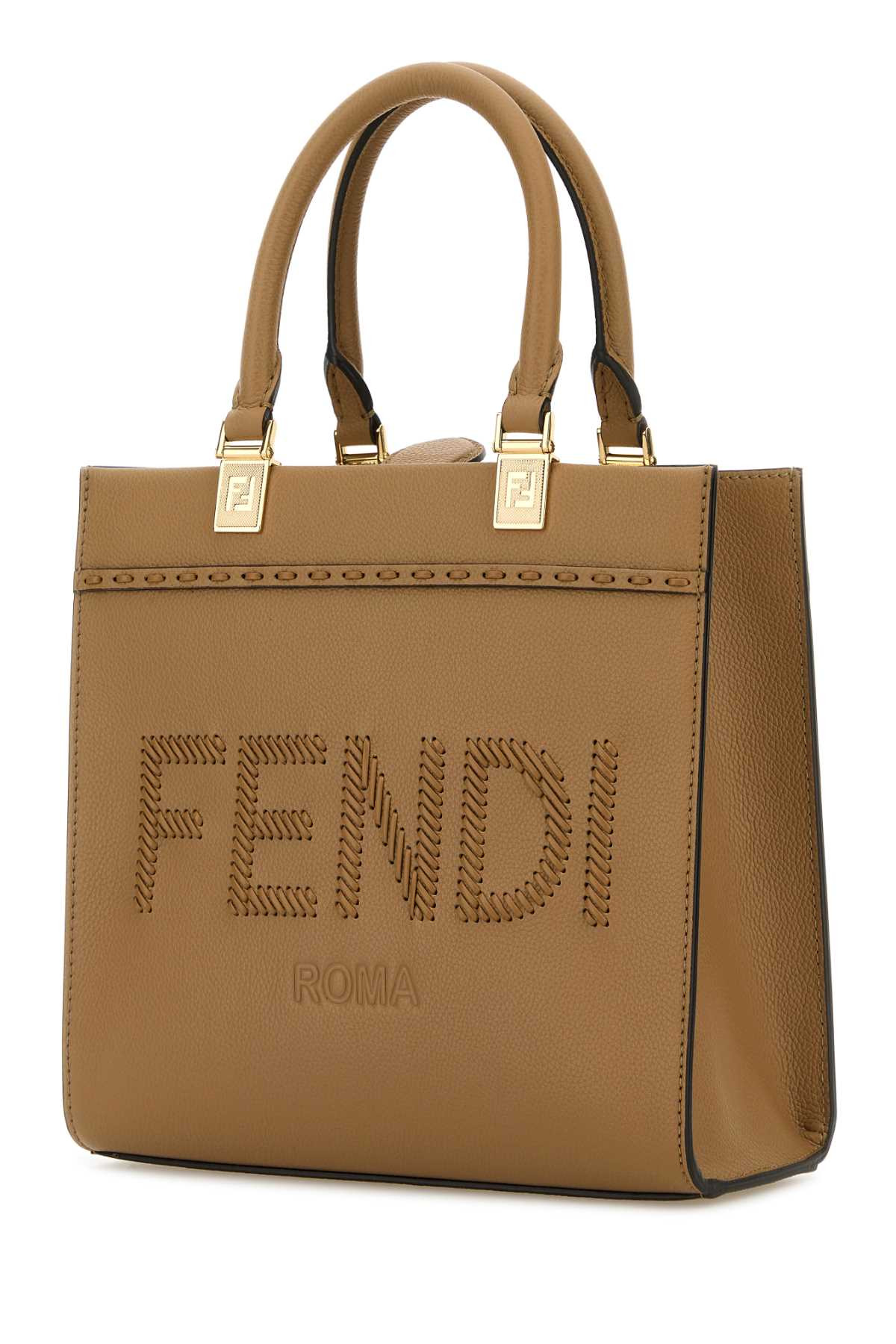 Fendi Women Biscuit Leather Small Sunshine Shopping Bag - 2