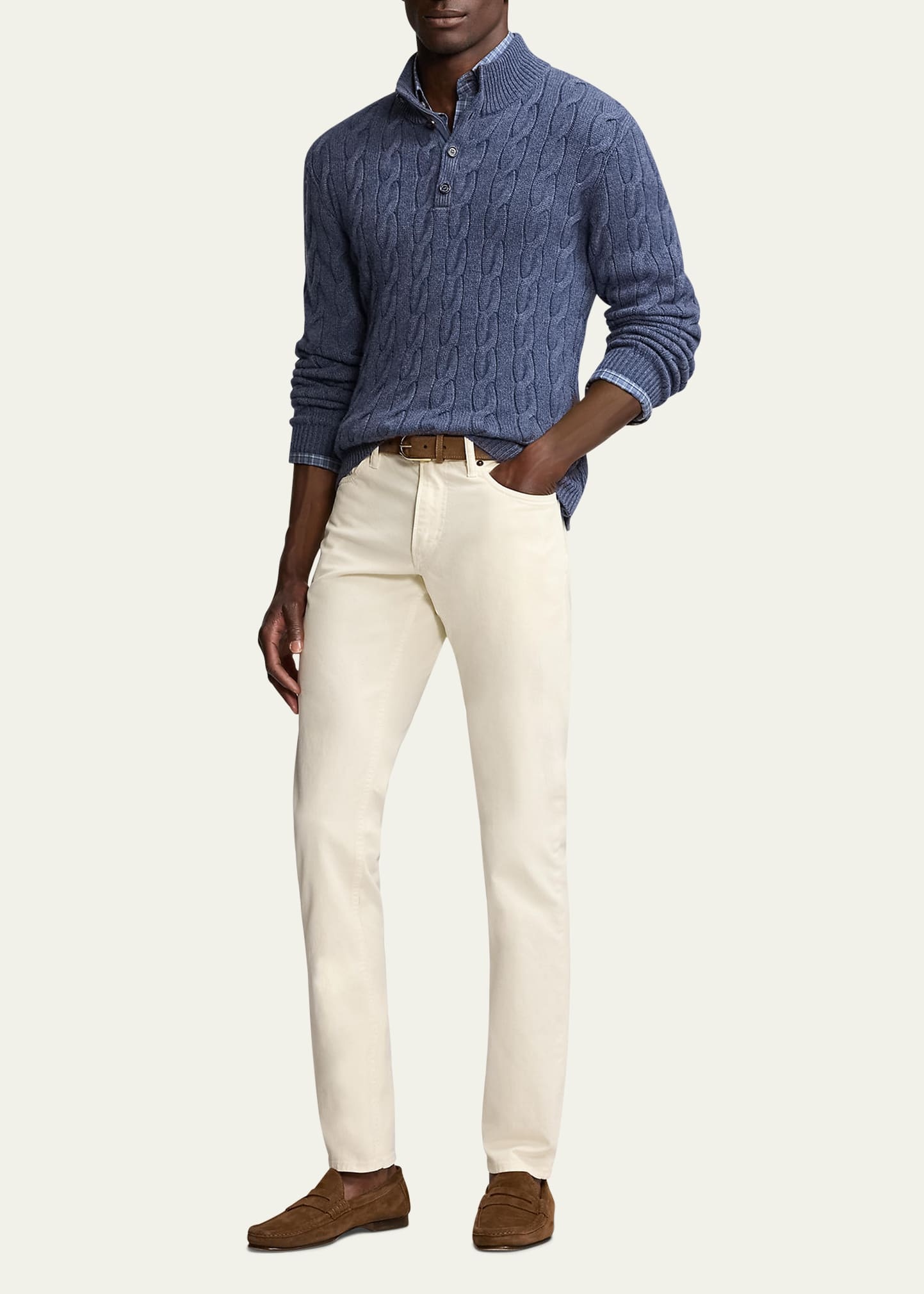 Men's Cashmere Cable-Knit Sweater - 2