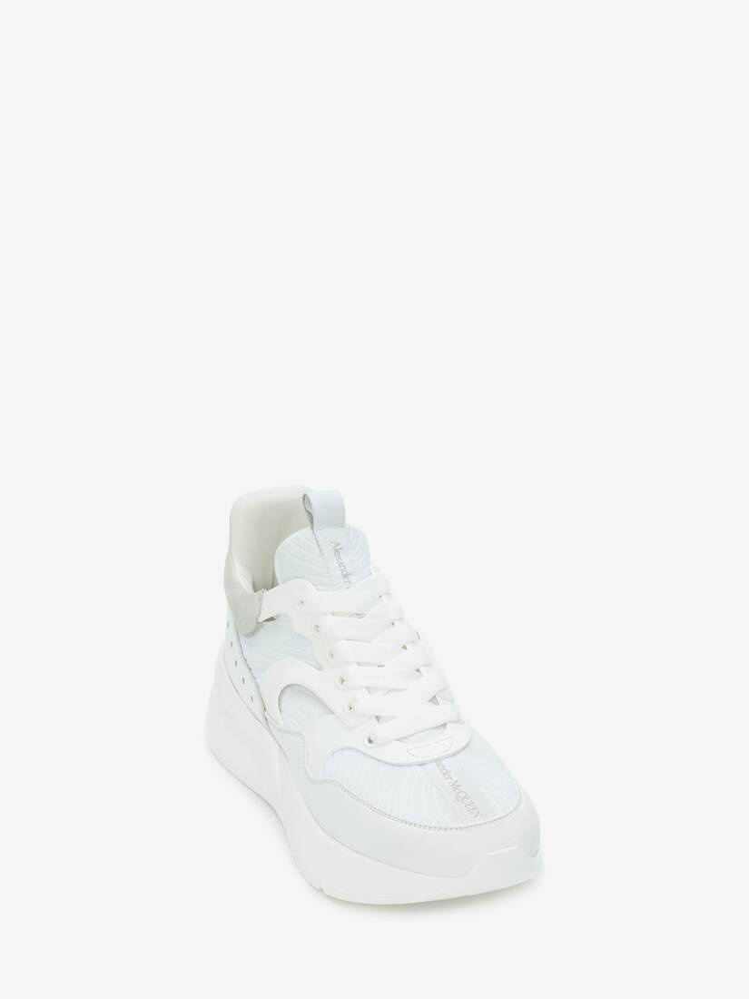 Oversized Runner in White - 2