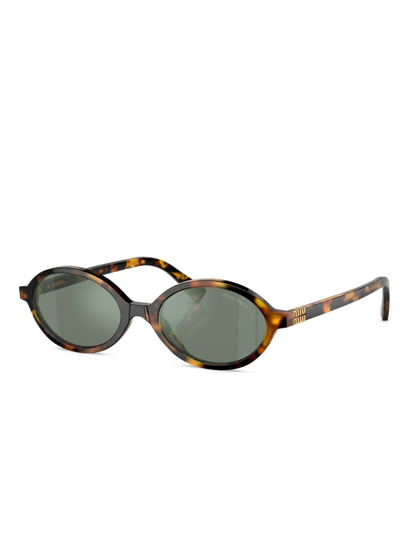 Miu Miu oval-frame tortoiseshell sunglasses outlook
