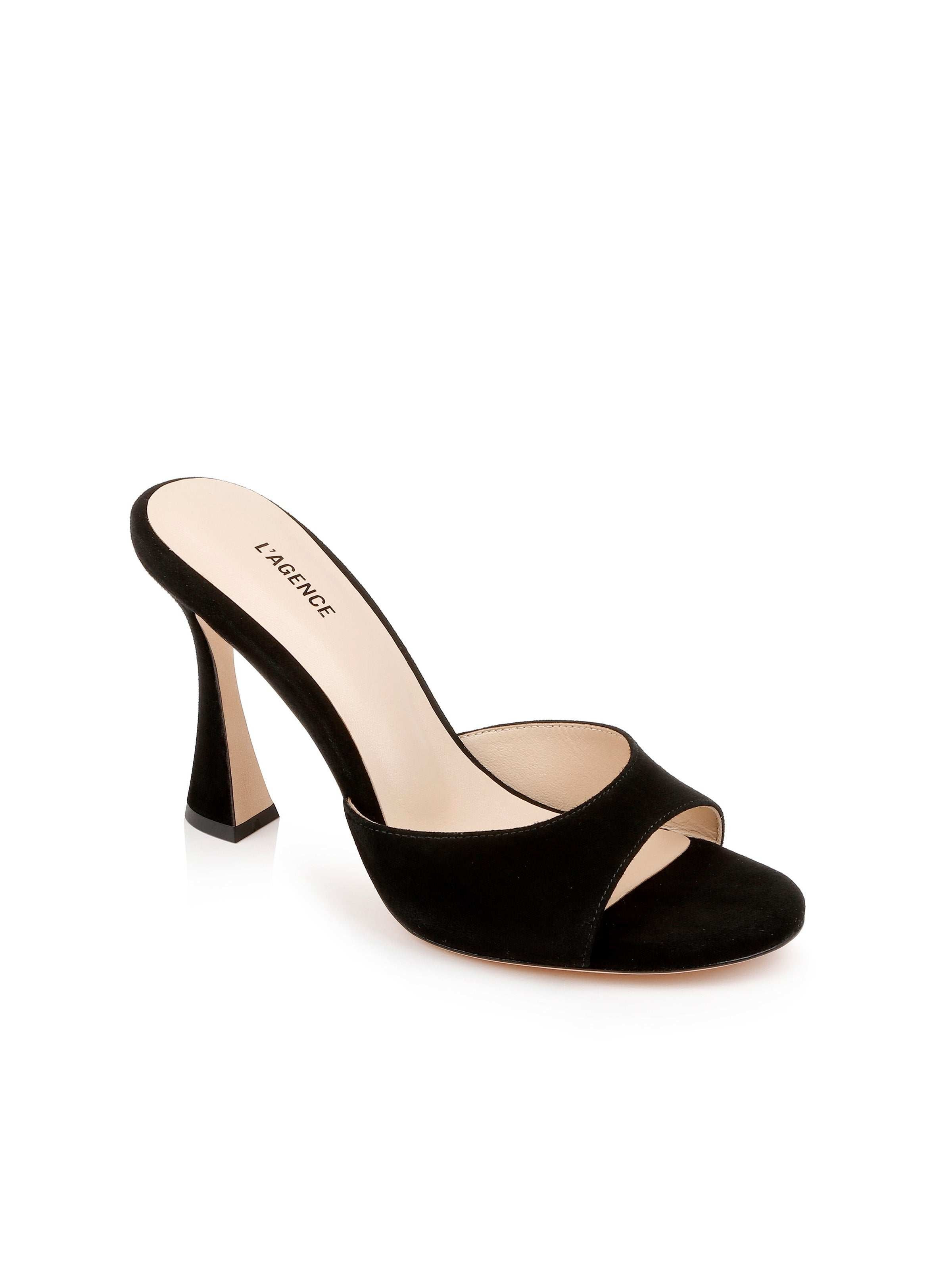 Avery Suede Peep-Toe Mule - 2