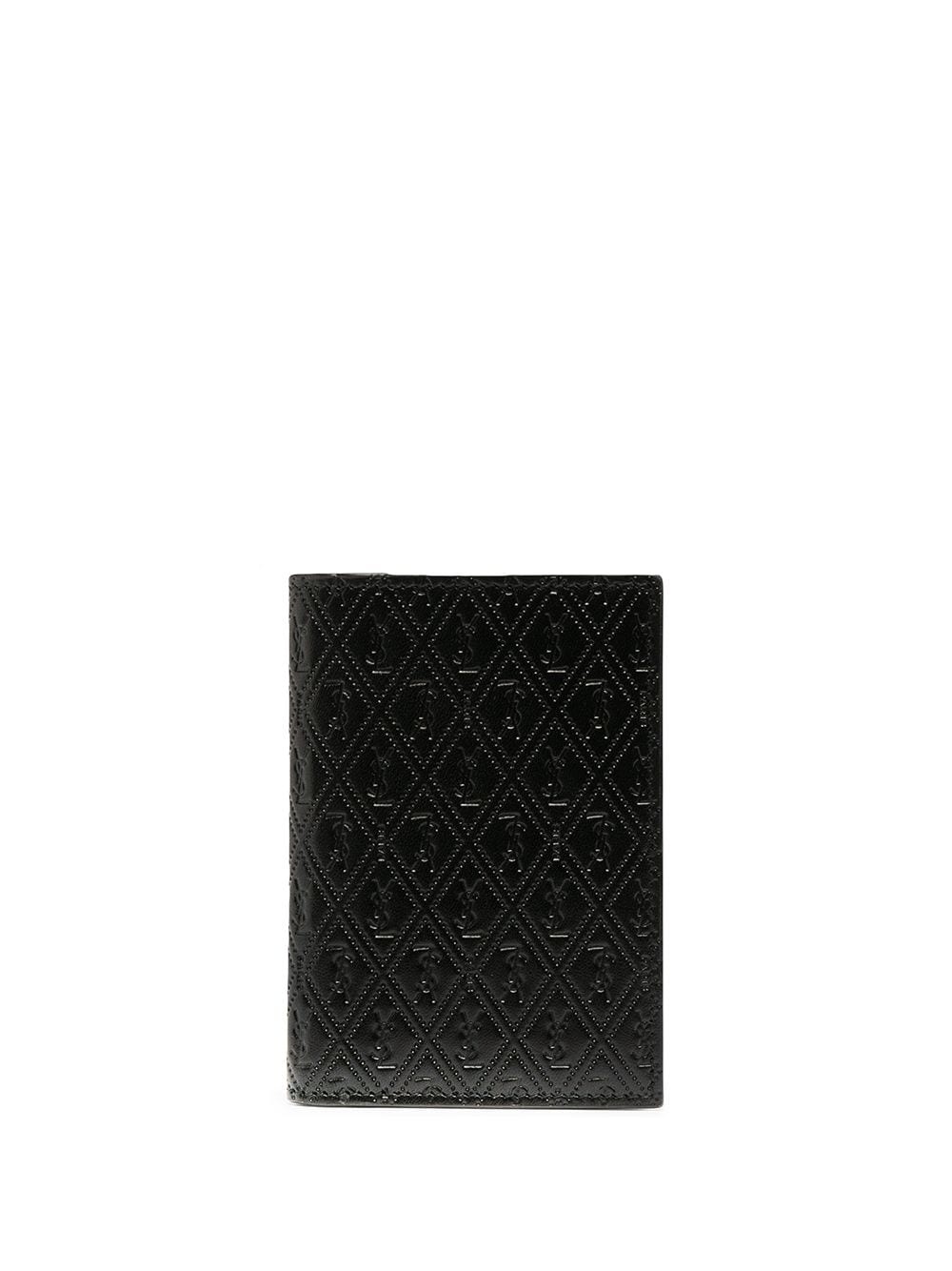 perforated leather cardholder - 1