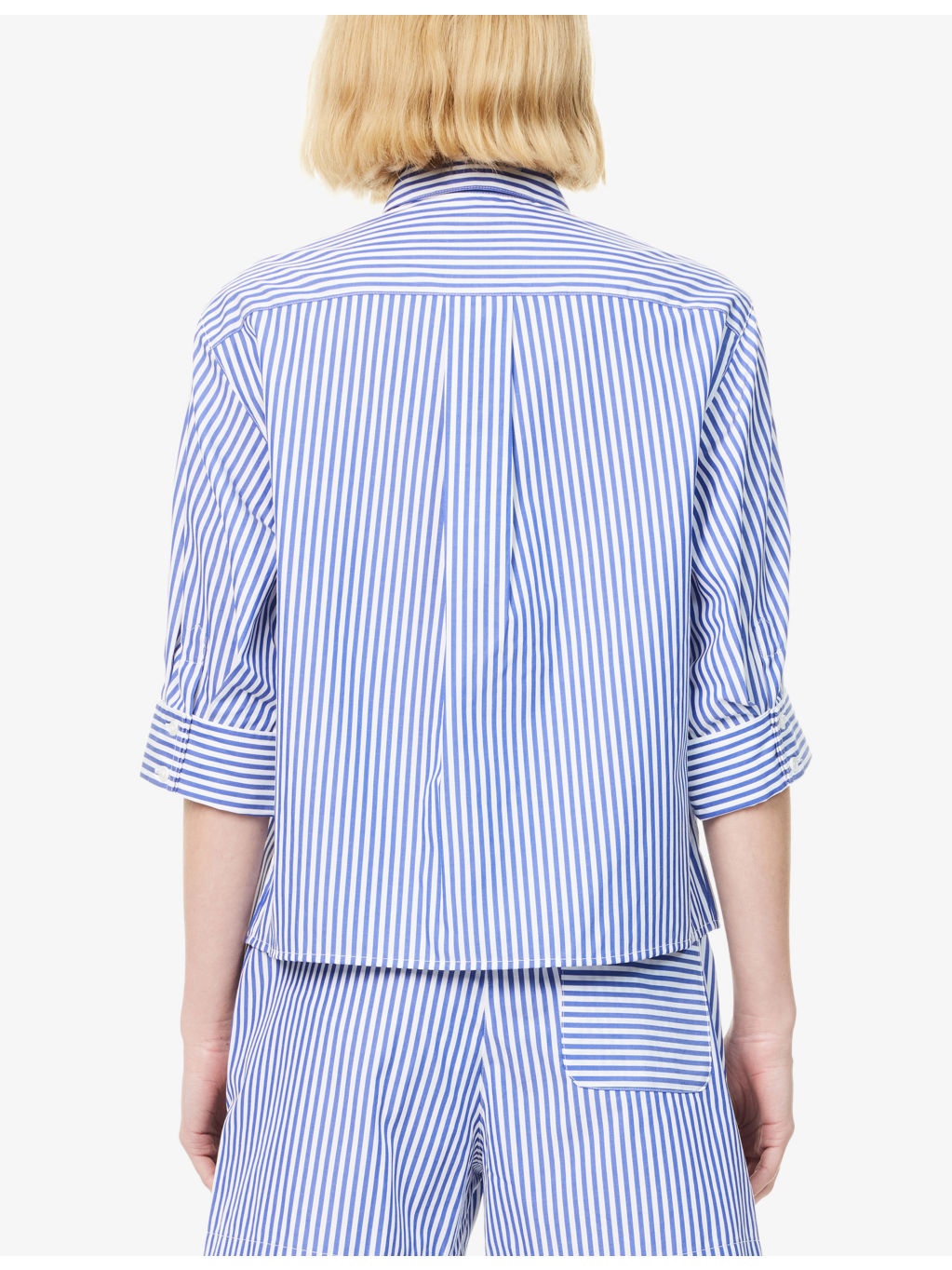 Lucia Stripe-Print Cotton Shirt - 4