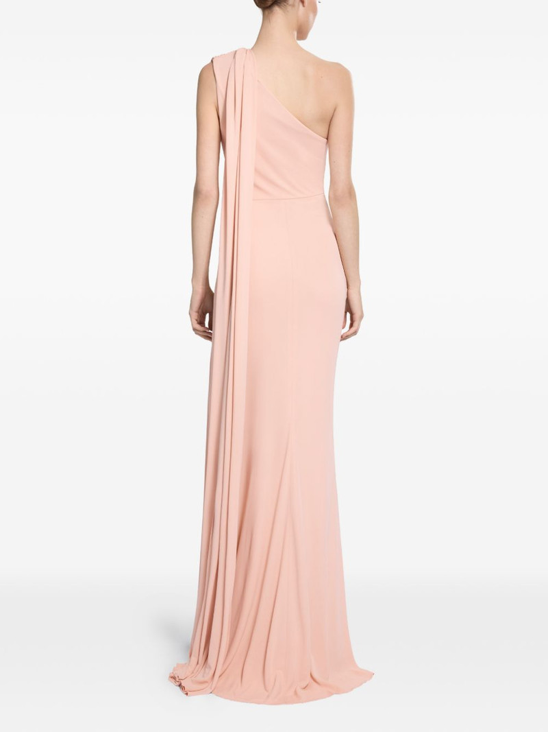 one-shoulder draped maxi dress 3