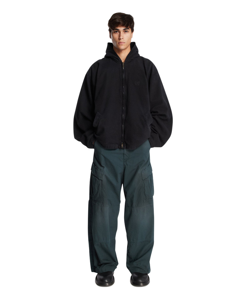 BALENCIAGA Black Hoodie with Zip outlook