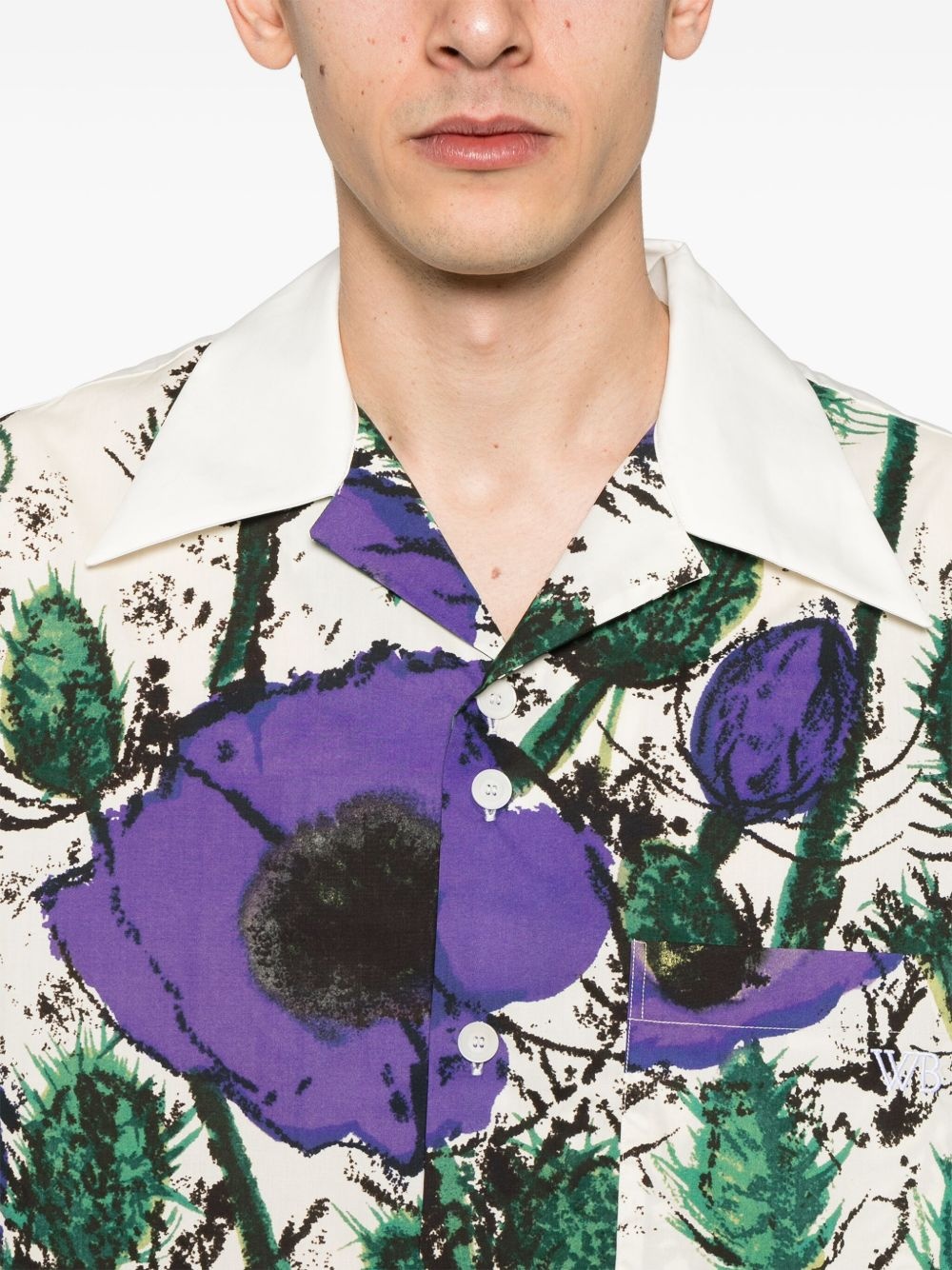 floral-print shirt - 5