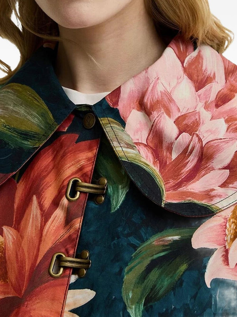 x FARM Rio floral-print collared jacket 6