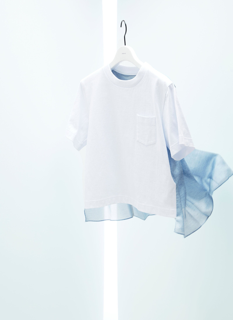 Denim x Cotton Jersey T-Shirt 1