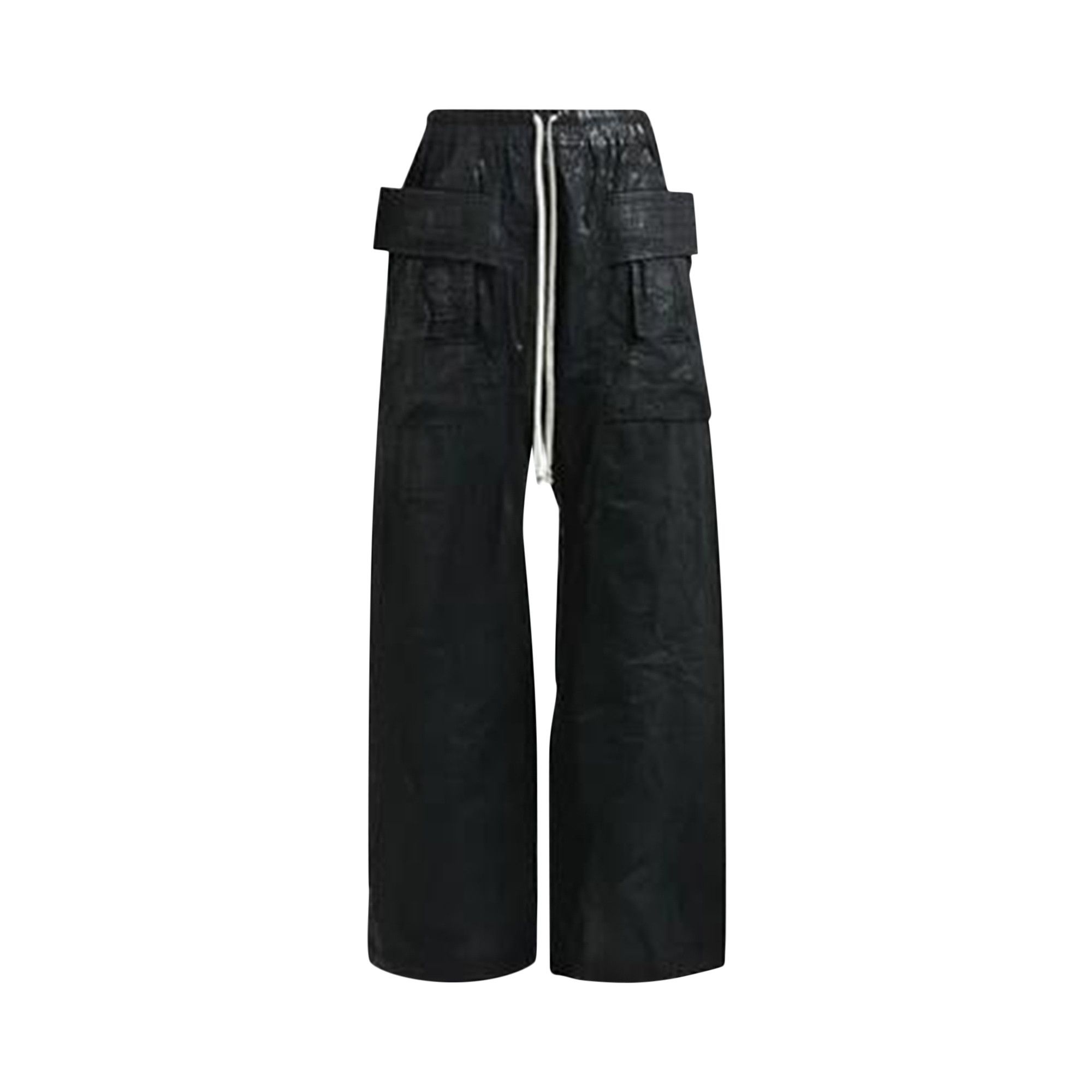 Rick Owens DRKSHDW Creatch Wide Drawstring Cargo 'Black' - 1