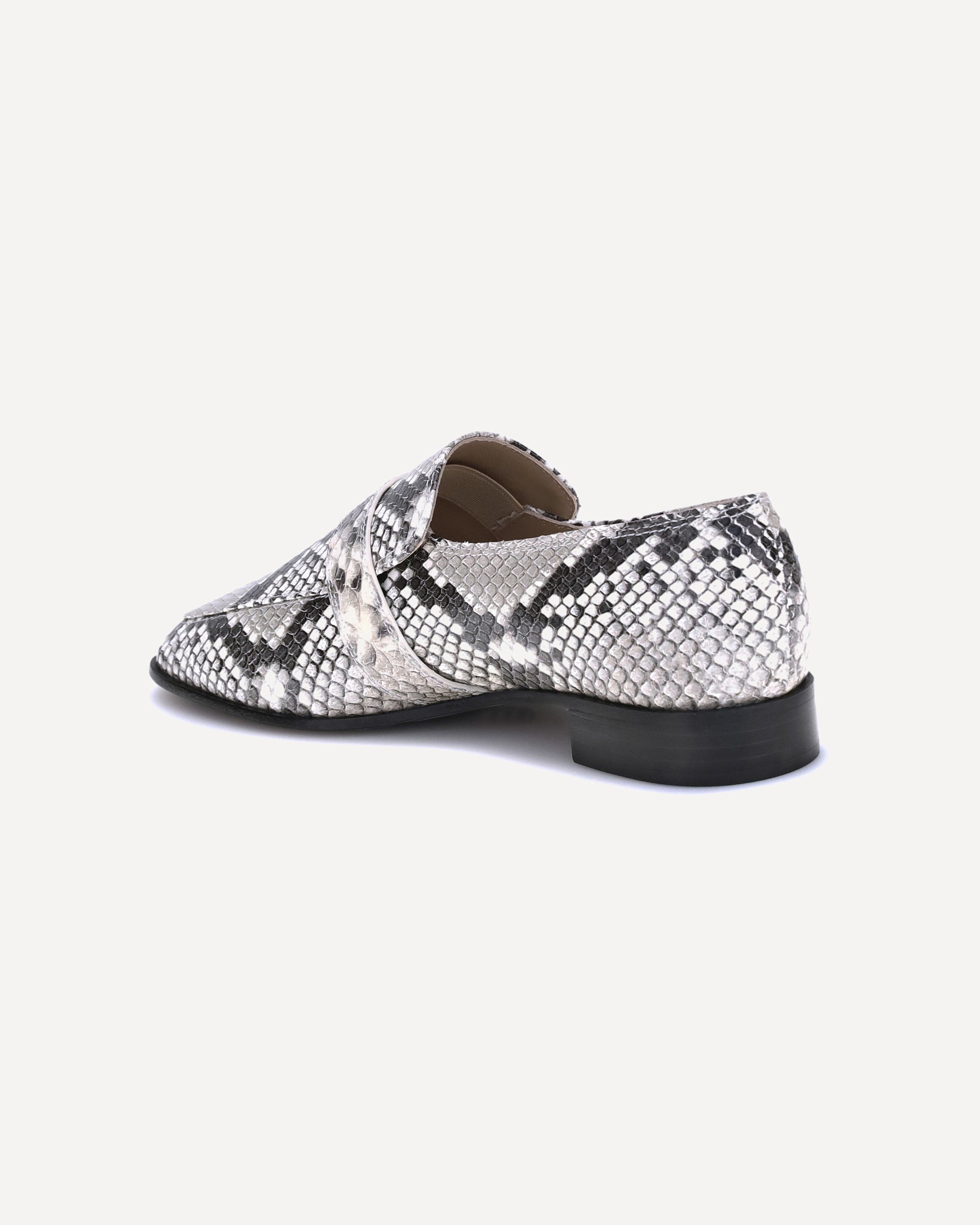 Python print leather Loafers - 3