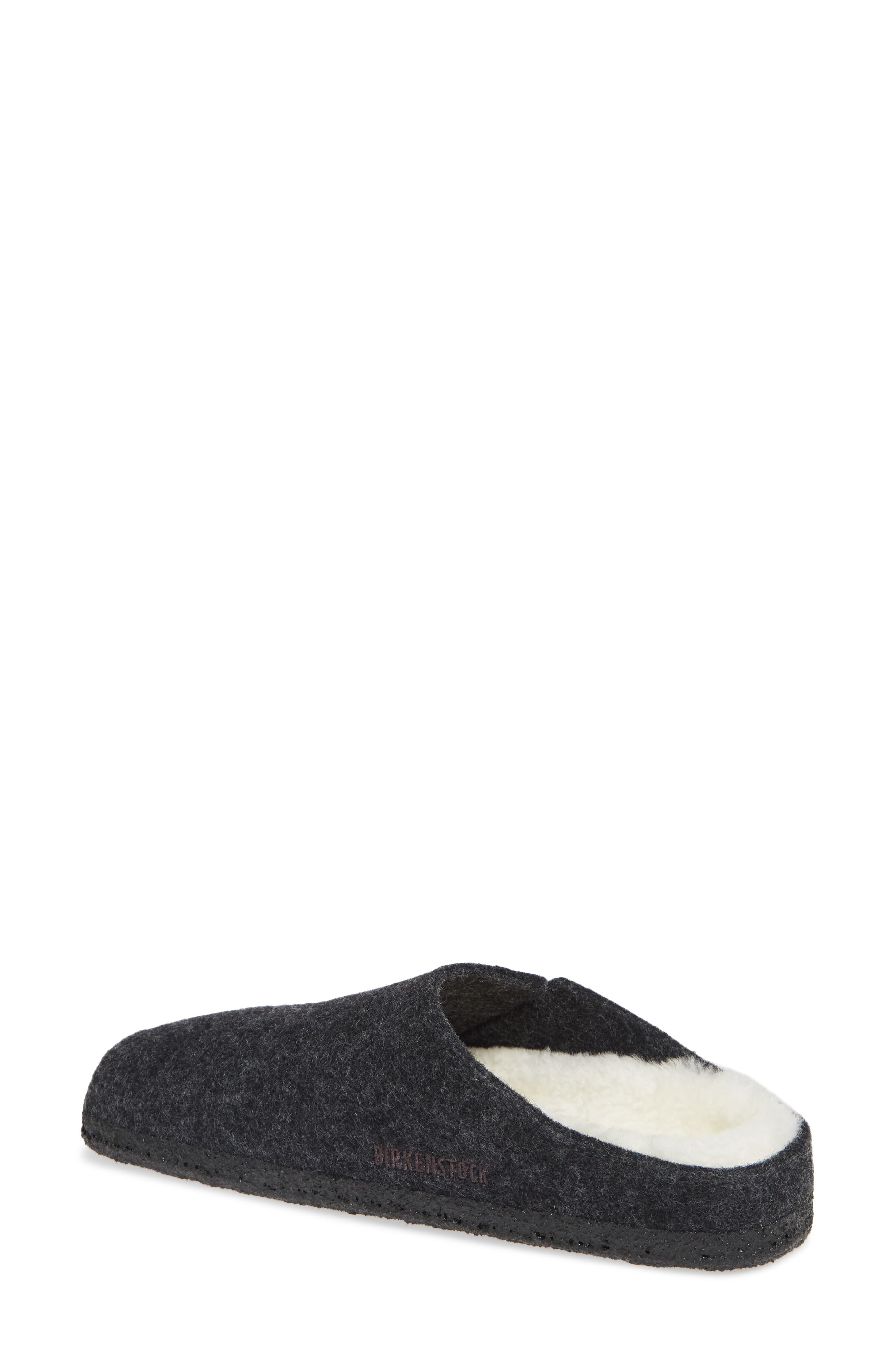 Birkenstock Zermatt Genuine Shearling Lined Slipper in Anthracite Wool at Nordstrom - 2
