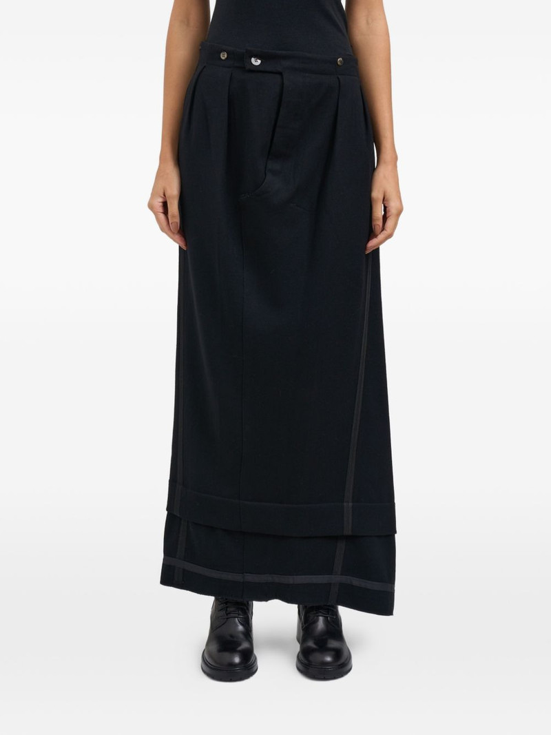 Marc Le Bihan rear-slit maxi skirt outlook