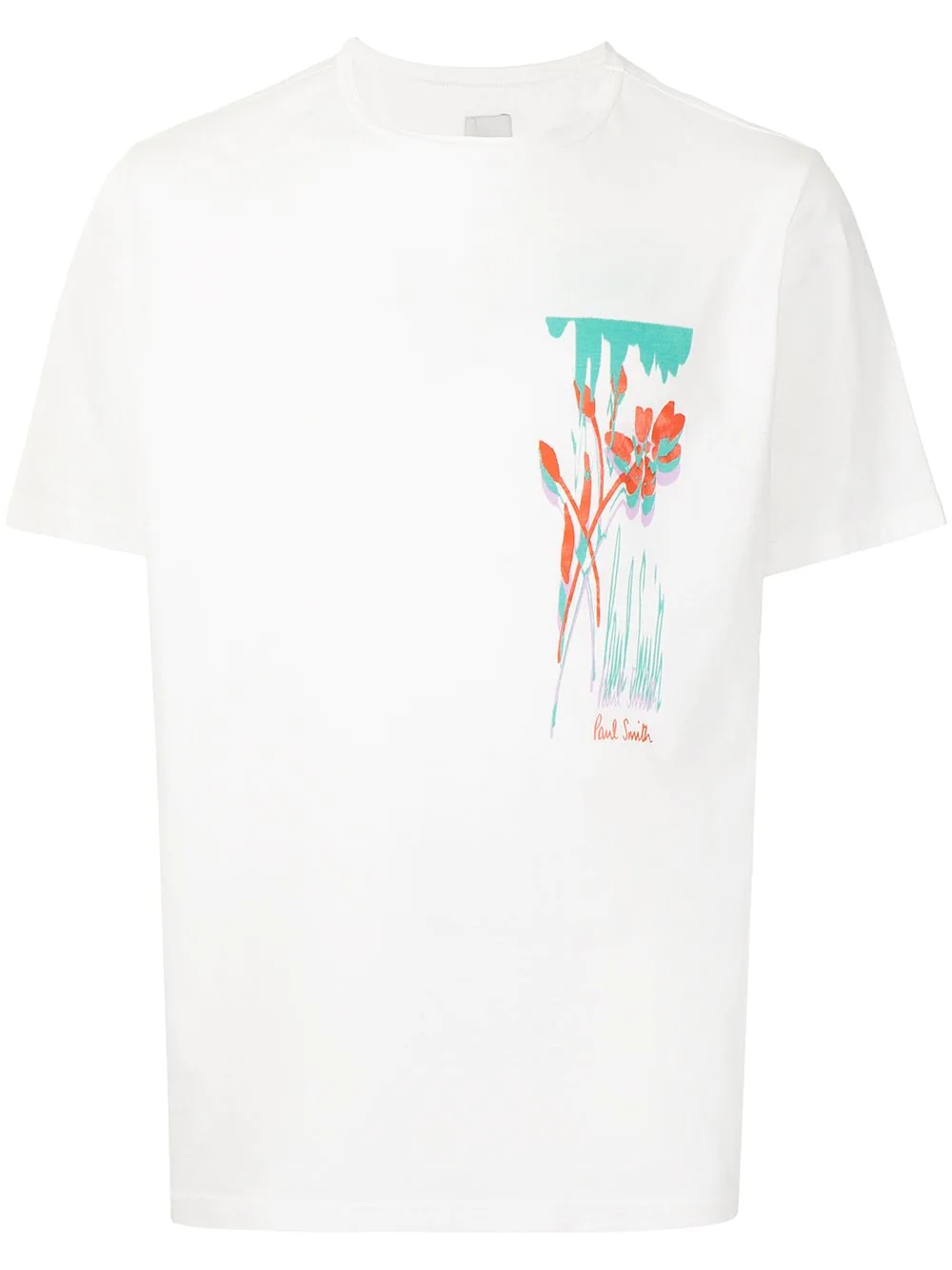 floral-print organic-cotton T-Shirt - 1