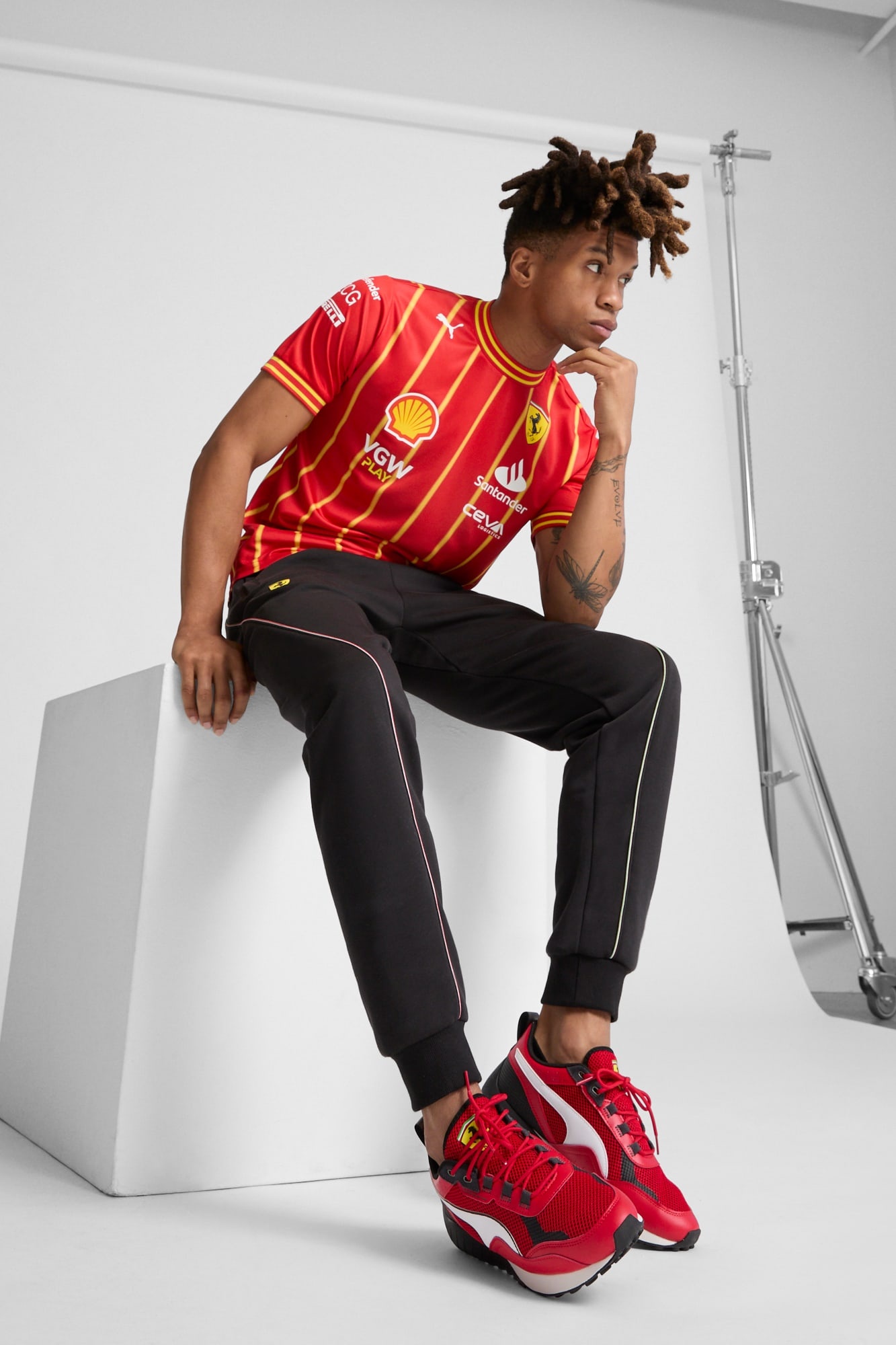 Scuderia Ferrari Team Men's Soccer Jersey - 5