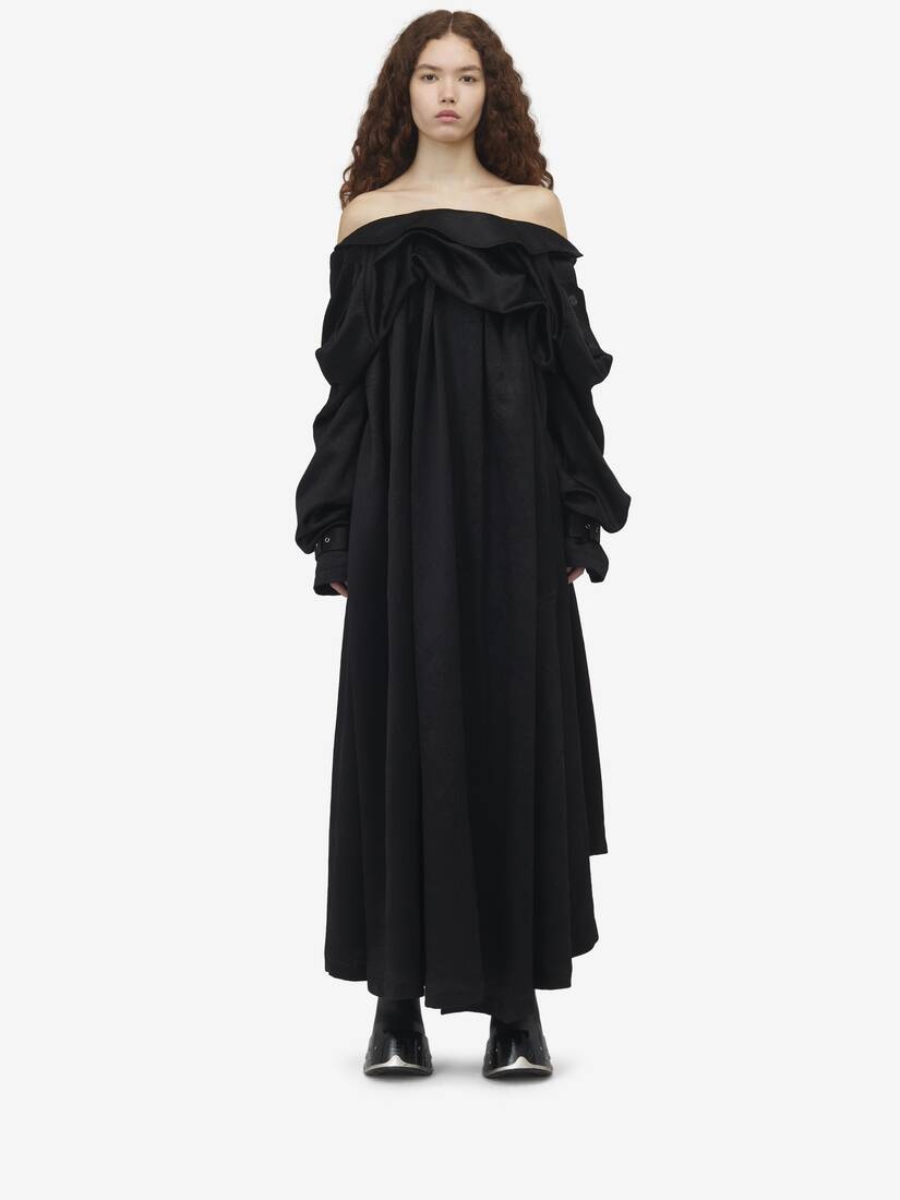 Draped Evening Dress - 1