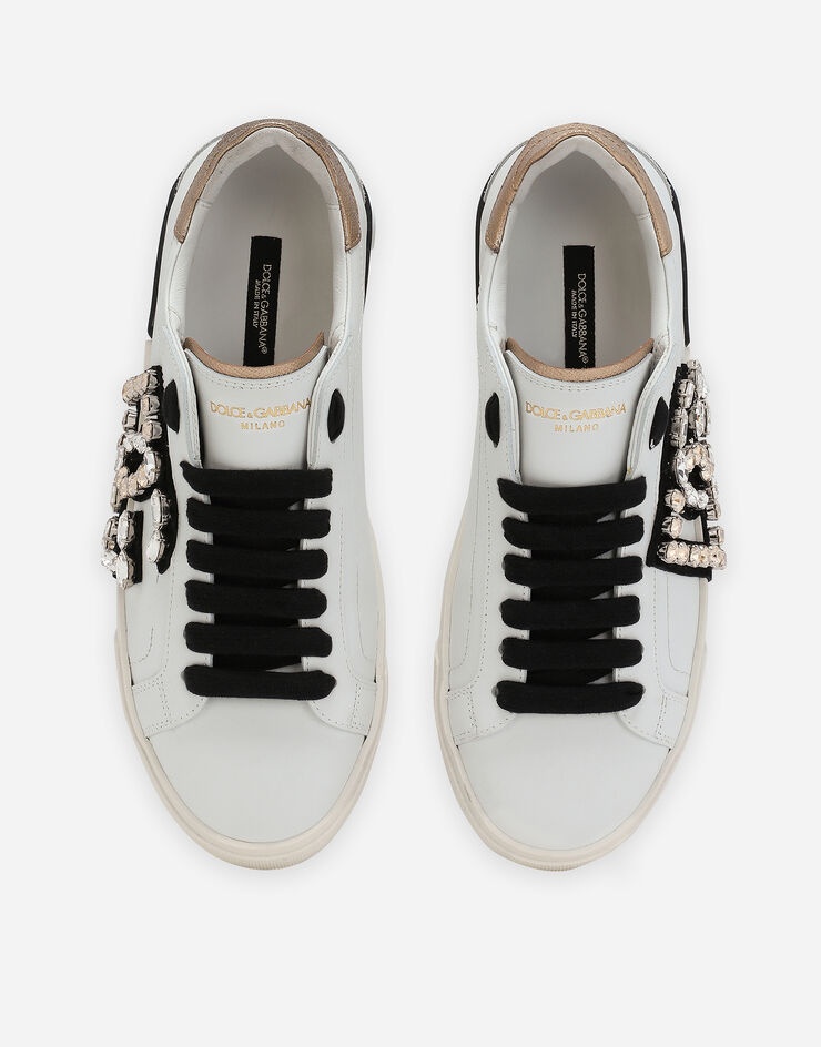 Portofino vintage calfskin sneakers - 4