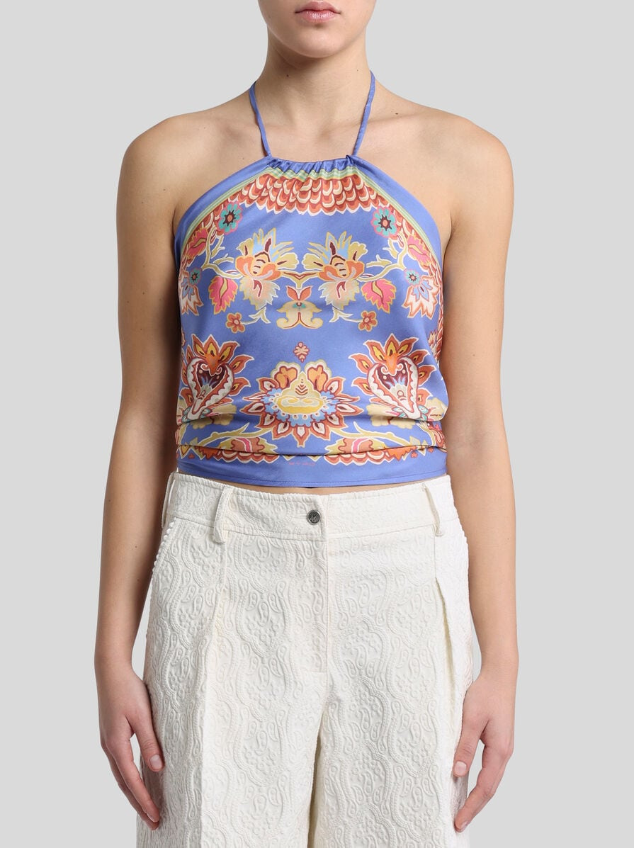 SILK TOP WITH PRINT - 2