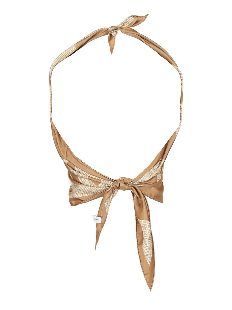 FERRAGAMO Top Venna Tops Beige outlook