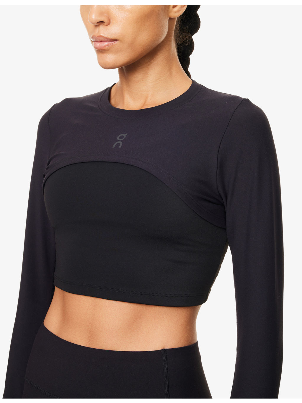 Studio Logo-Print Stretch-Woven Bolero Top - 5