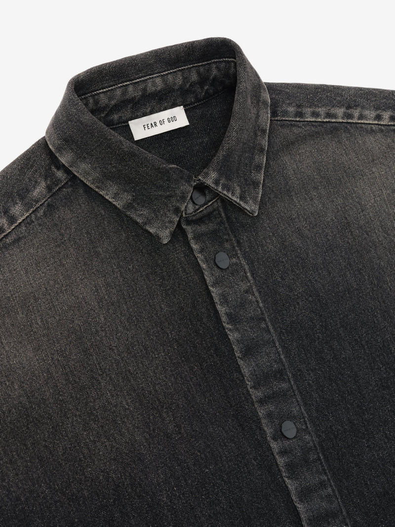 Snap Front Denim Overshirt 3