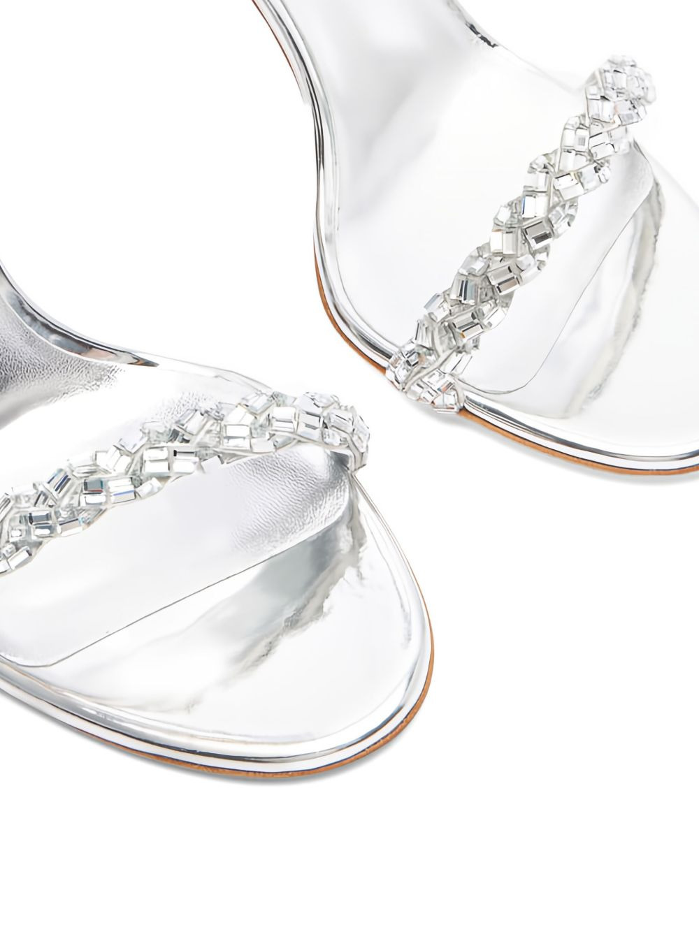 100mm Starsway crystal-embellished stiletto sandals - 5