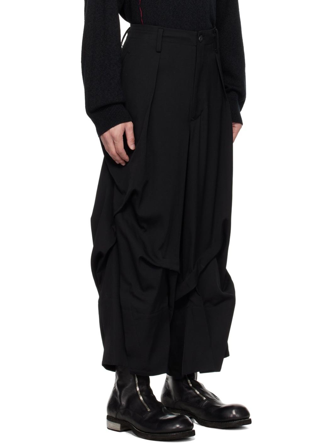 Black Pleated Trousers - 2
