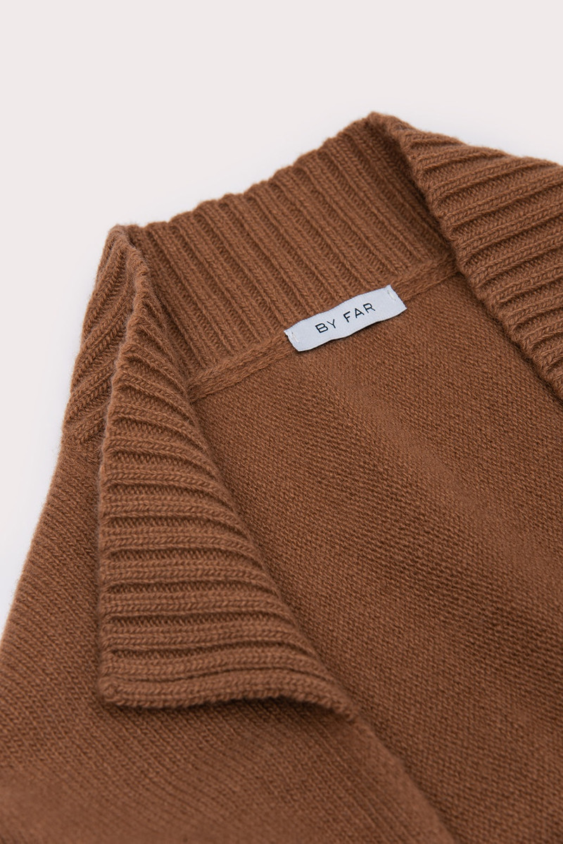 Collar Scarf Mocha Wool 5