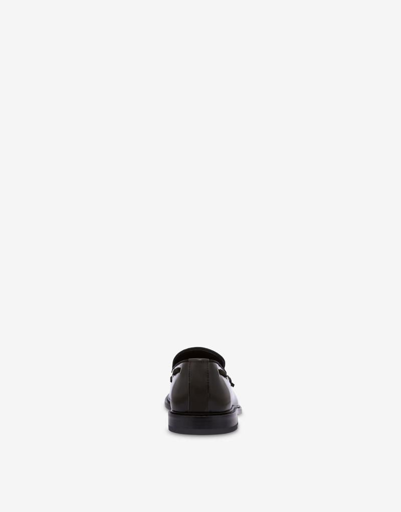 Moschino METAL TASSELS GRADIENT-EFFECT CALFSKIN LOAFERS outlook