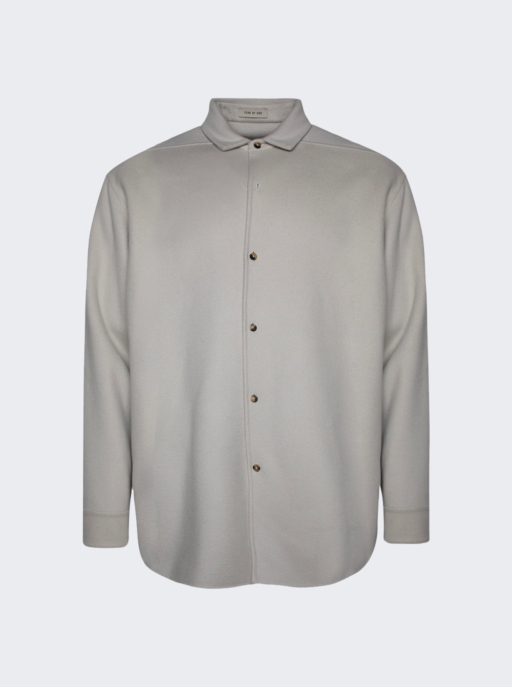 Eternal Wool Cashmere Shirt Cement - 1