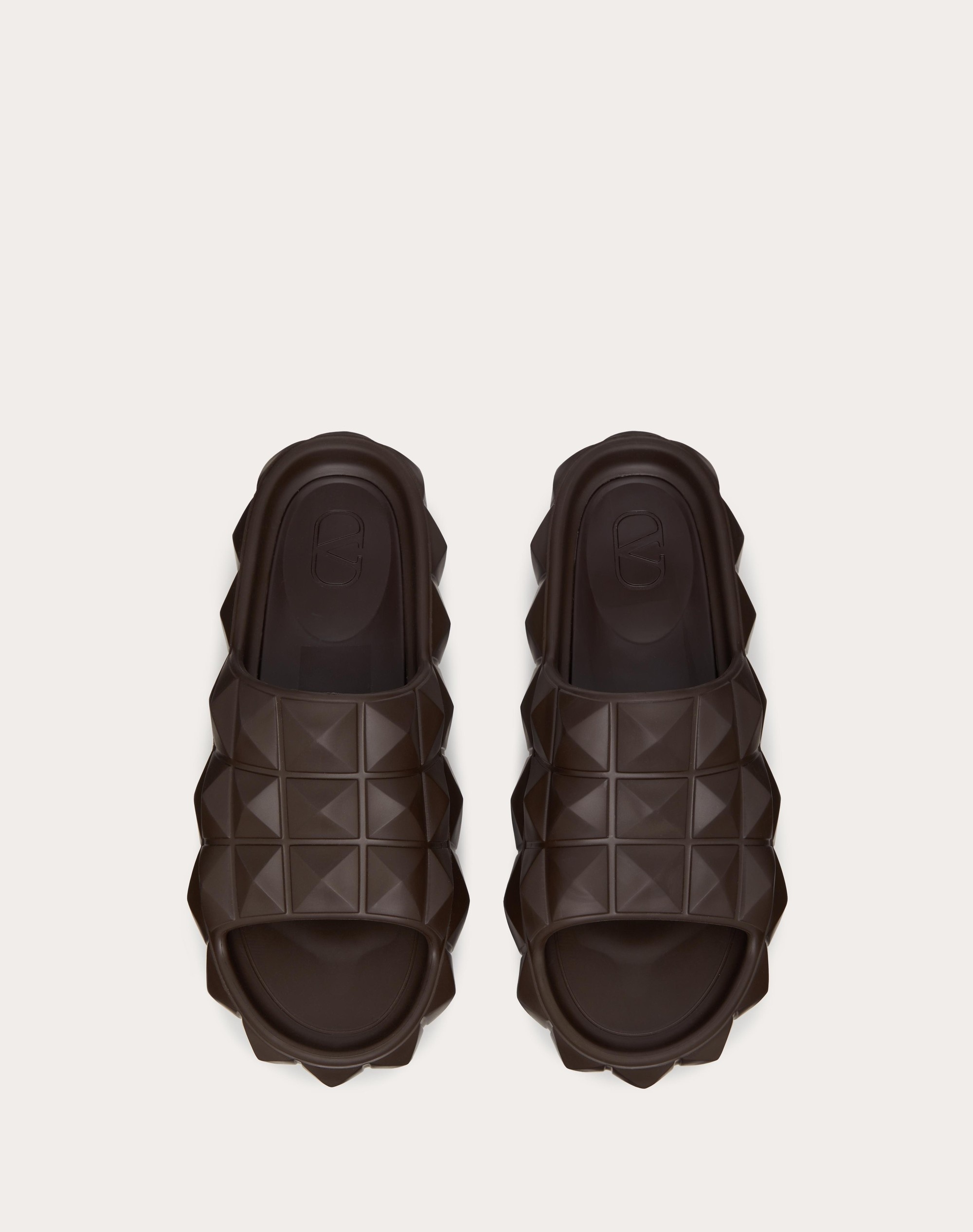 ROMAN STUD TURTLE SLIDE SANDAL IN RUBBER - 4