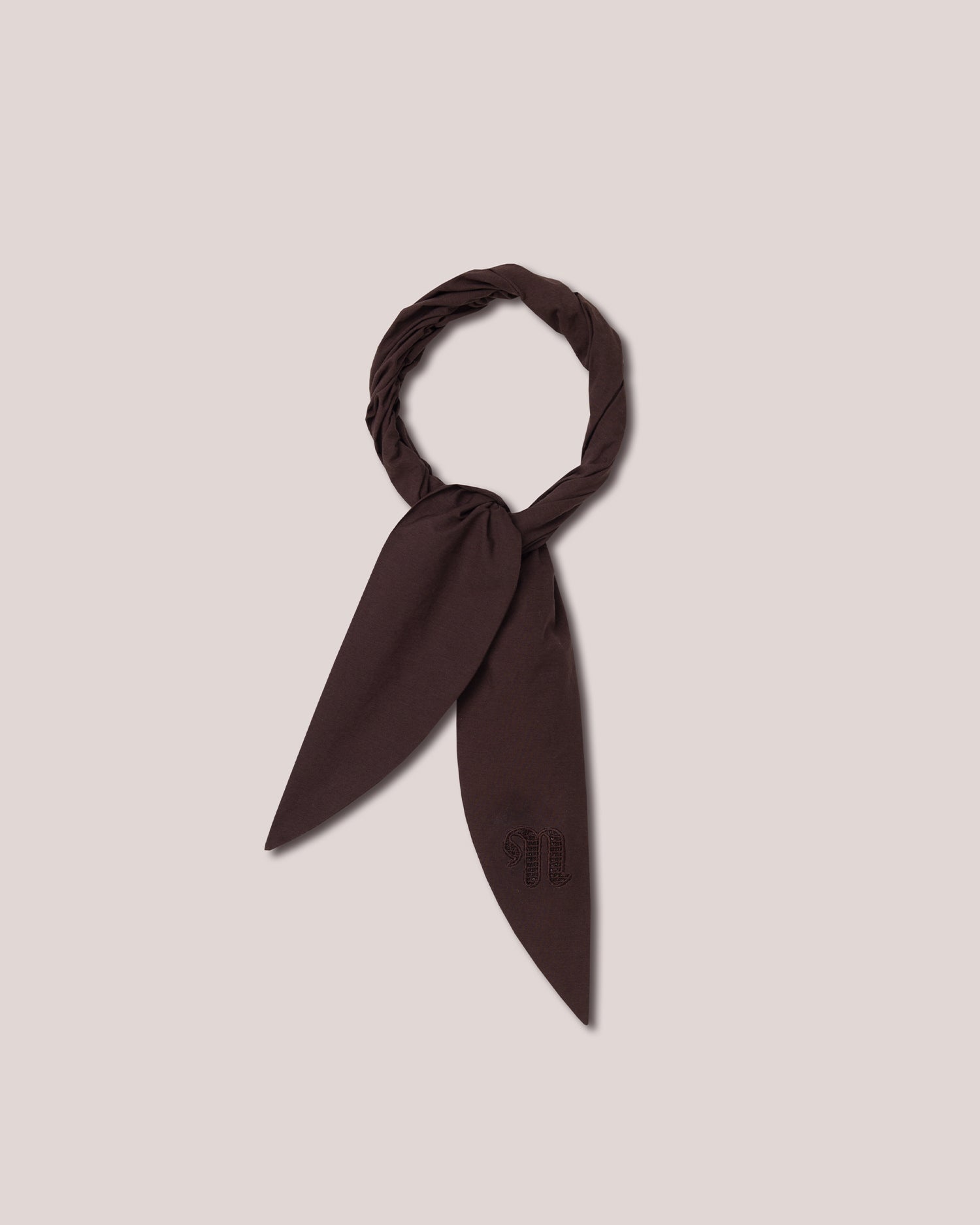 Heavy Poplin Bow Scarf - 1