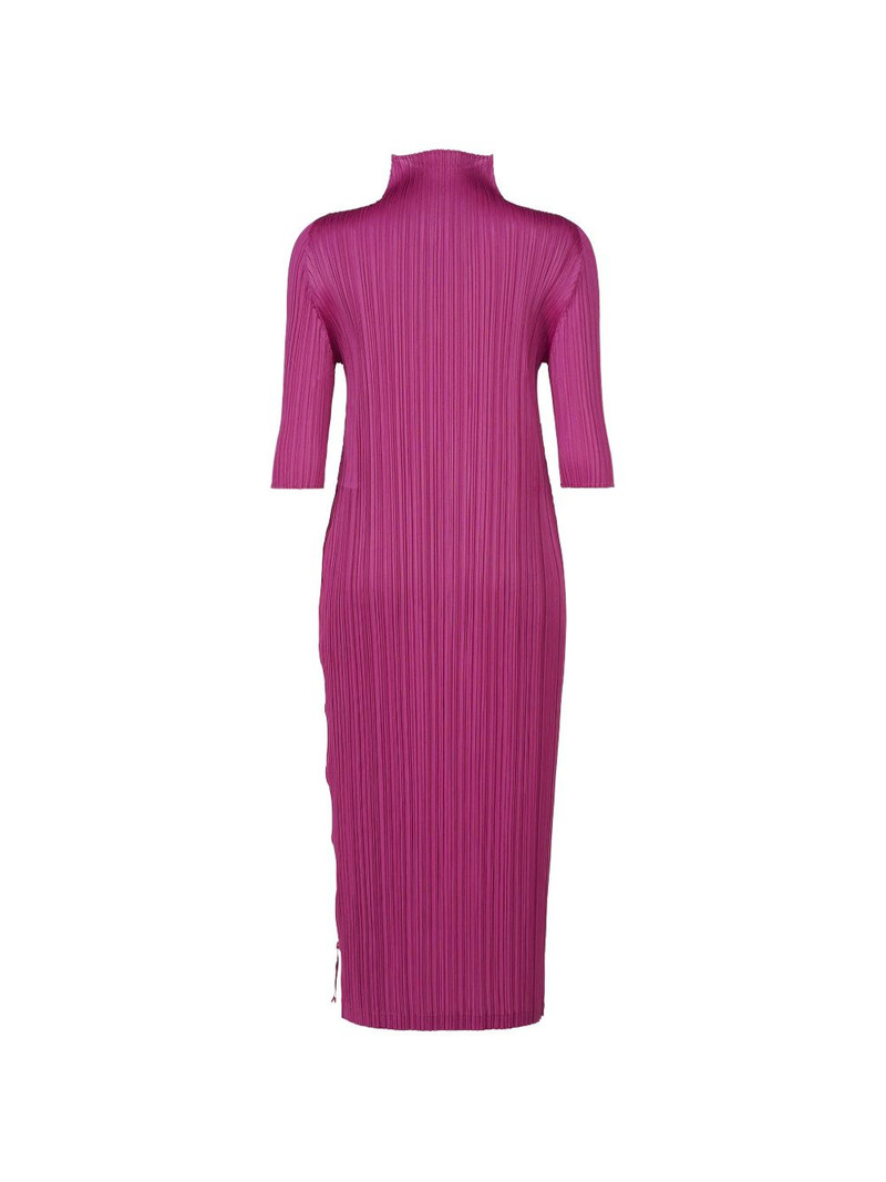 Pleats Please Issey Miyake pleated high-neck dress outlook