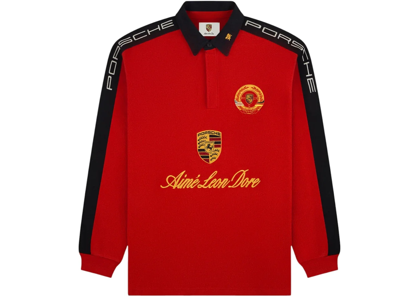 Aime Leon Dore x Porsche Crest Rugby Red - 1