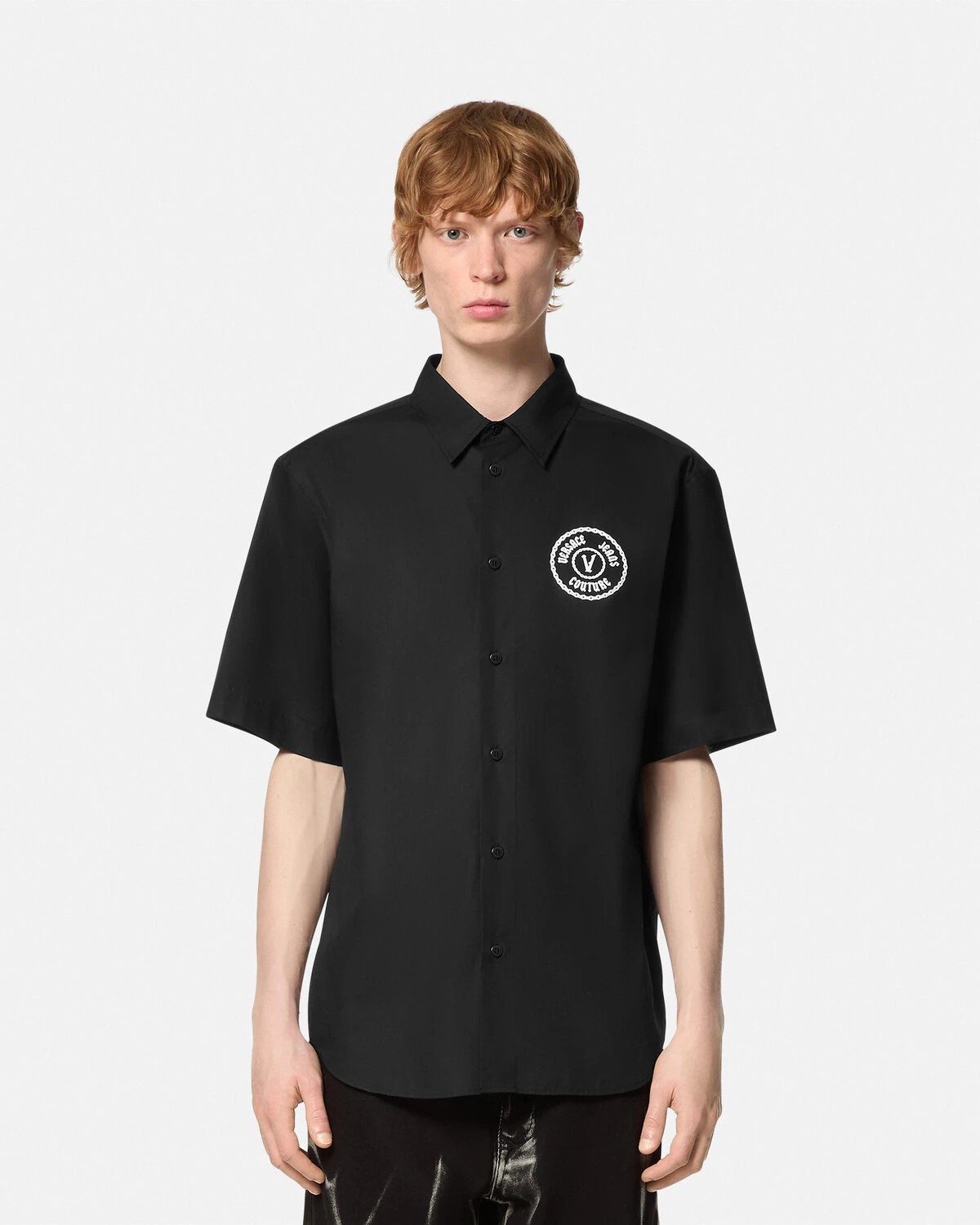 Chain V-Emblem Regular-Fit Shirt - 4
