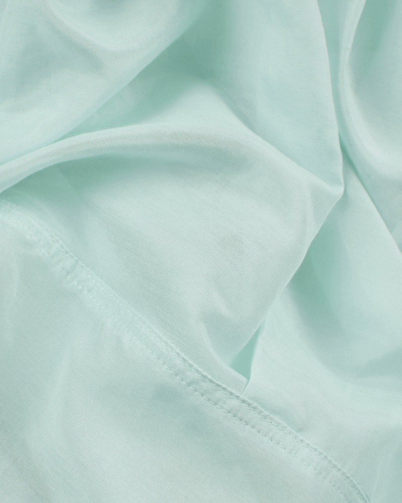 Wide fit shirt in silk and cotton muslin 7