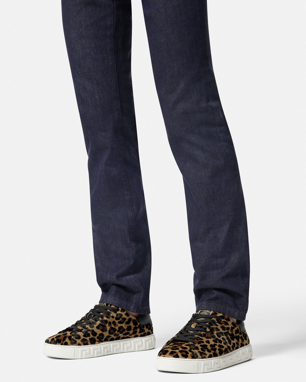 Leopard Greca Sneakers - 3