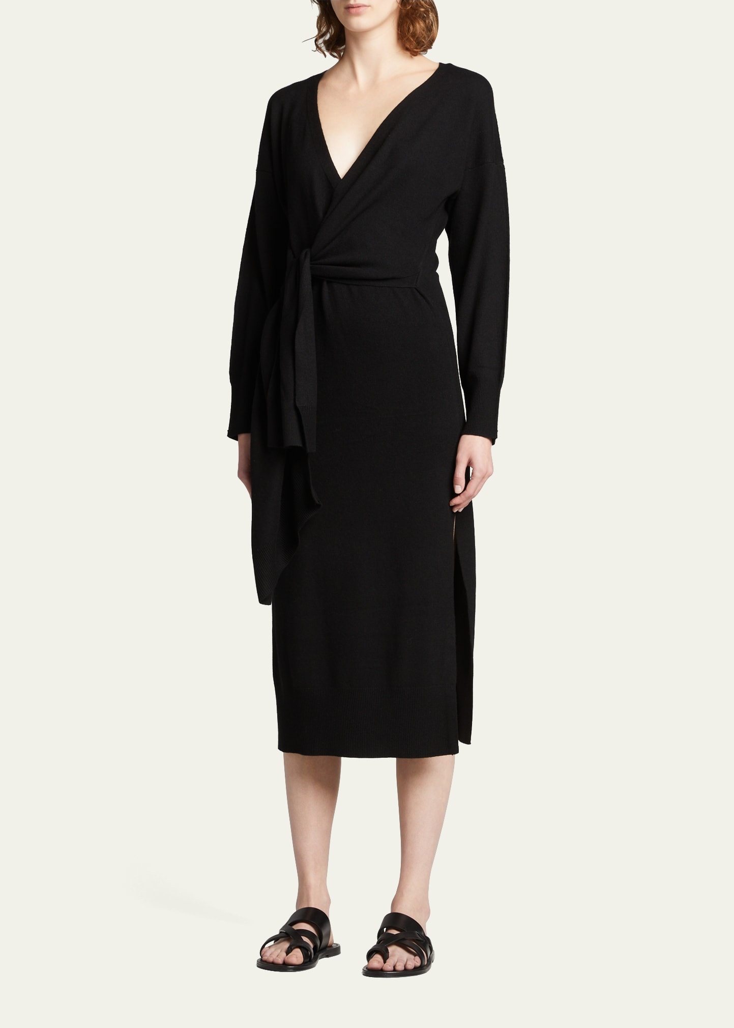 Skyla Loungewear Knit Wrap Dress - 4