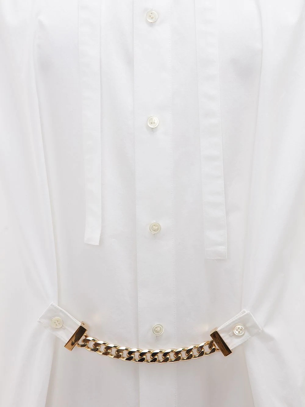 chain-detail tunic shirt - 5