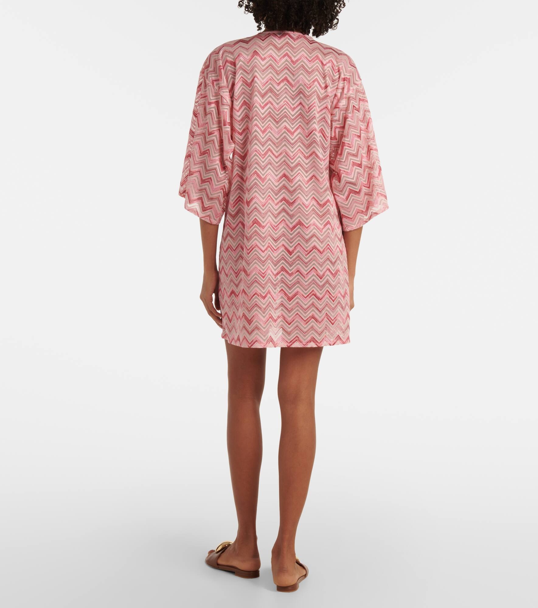 Chevron lamé kaftan - 3