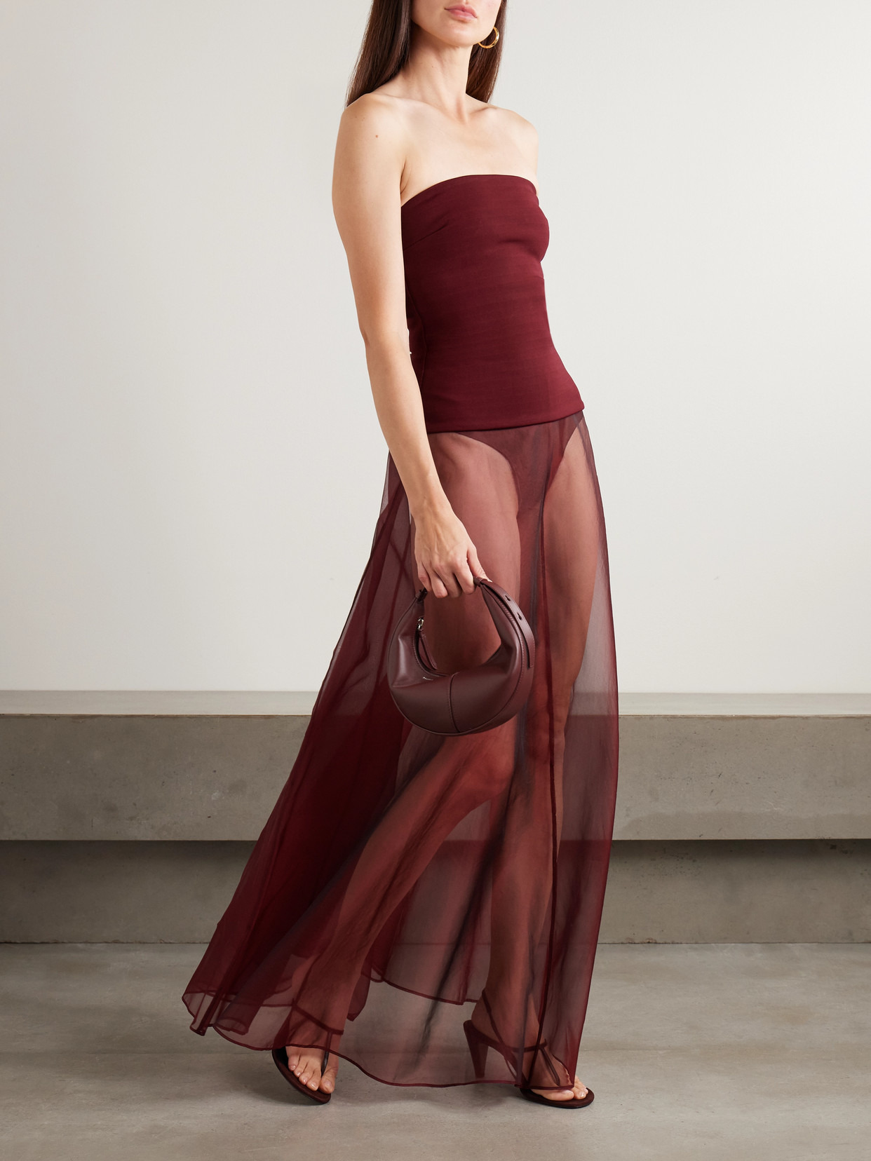 Aire Silk-organza Maxi Skirt - 2