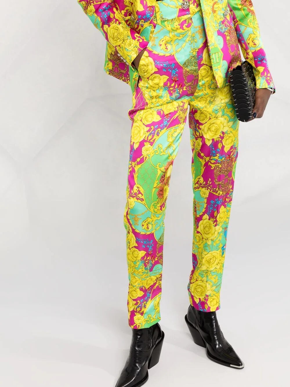 New Baroque print trousers - 5